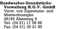 Handwerker Grundstcks-Verwaltung H.G.V. GmbH