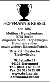 Westflische Porzellan- u. Glas-Niederlage N. Hoffmann u. A. Kessel