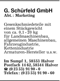 Schrfeld, G., GmbH