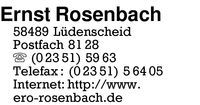 Rosenbach, Ernst
