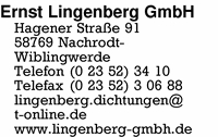 Lingenberg GmbH, Ernst