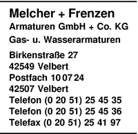 Melcher + Frenzen Armaturen GmbH + Co. KG