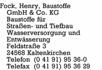 Fock Baustoffe (GmbH & Co.), Henry