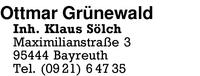 Grnewald Inh. Klaus Slch, Ottmar