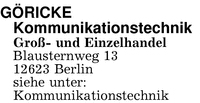 Gricke Kommunikationstechnik