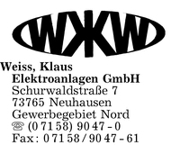 Weiss Elektroanlagen GmbH, Klaus