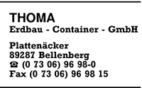 Thoma Erdbau-Container GmbH