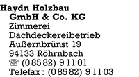 Haydn Holzbau GmbH & Co. KG
