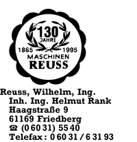 Reuss Inh. Ing. Helmut Rank, Ing. Wilhelm