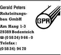 Peters Rohrleitungsbau GmbH, Gerald