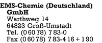 Ems-Chemie (Deutschland) GmbH