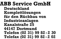 ABB Service GmbH Deutschalnd