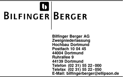 Bilfinger Berger AG