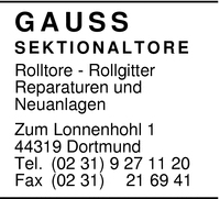 Gauss Sektionaltore