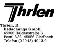 Thrien Bedachungs-GmbH, K.