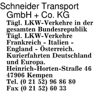 Schneider Transport GmbH & Co. KG