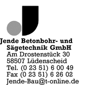 Jende Betonbohr- und -sgetechnik GmbH