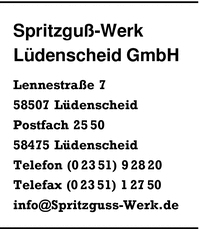 Spritzgu-Werk Ldenscheid GmbH