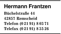 Frantzen, Hermann