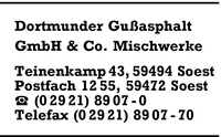 Dortmunder Guasphalt GmbH & Co., Mischwerke