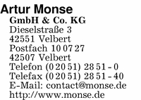Monse GmbH & Co. KG, Artur