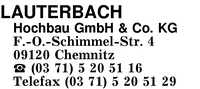 Lauterbach Hochbau GmbH & Co. KG