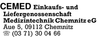 CEMED Einkaufs- und Liefergenossenschaft Medizintechnik Chemnitz eG