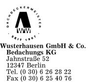 Wusterhausen GmbH & Co. Bedachungs KG, Walter