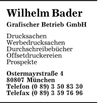 Bader GmbH, Wilhelm