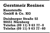 Gerstmeir Resinex Kunststoffe GmbH & Co. KG