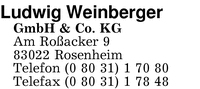 Weinberger GmbH & Co. KG, Ludwig