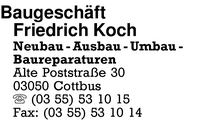 Baugeschft Friedrich Koch