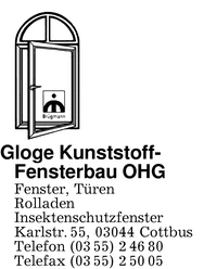 Gloge Kunststoff-Fensterbau oHG