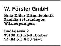 Frster, W., GmbH