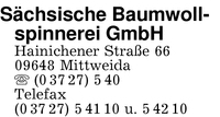 Schsische Baumwollspinnerei GmbH