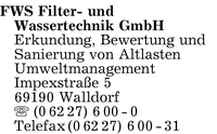 FWS Filter- und Wassertechnik GmbH