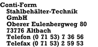 Conti Form Stahlbehlter-Technik GmbH