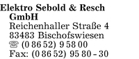 Elektro Sebold  & Resch GmbH