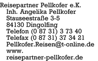 Reisepartner Pellkofer e.K., Inh. Angelika Pellkofer