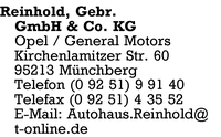 Reinhold GmbH & Co. KG, Gebr.