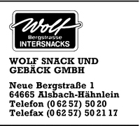 Wolf Snack und Gebck GmbH
