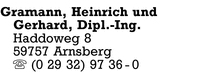 Gramann, Dipl.-Ing. Gerhard und Heinrich