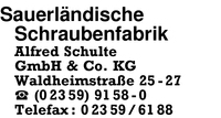 Sauerlndische Schraubenfabrik Alfred Schulte GmbH & Co. KG