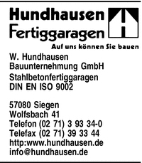 Hundhausen Fertiggaragen