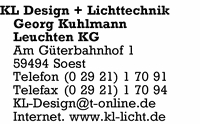 KL Design + Lichttechnik Georg Kuhlmann Leuchten KG