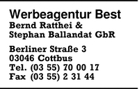Werbeagentur Best Bernd Ratthei & Stephan Ballandat GbR