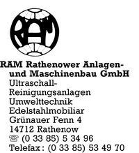 RAM Rathenower Anlagen- und Maschinenbau GmbH