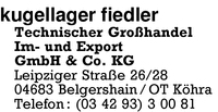 Kugellager Fiedler Technischer Grohandel Im- und Export GmbH & Co. KG