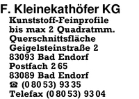 Kleinekathfer KG, F.