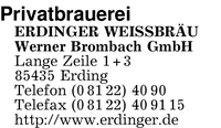 Privatbrauerei Erdinger Weibru Werner Brombach GmbH